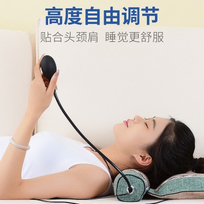 电加热颈椎枕头圆柱连体枕保护颈椎枕头艾久枕艾盐枕头粗盐热敷图2