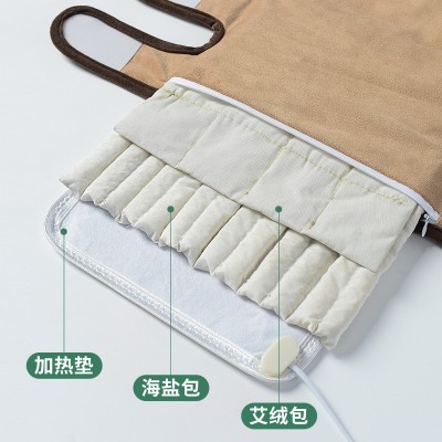 电加热护膝粗盐热敷包电盐包电热敷包艾盐热敷海盐袋电热护膝盖图2