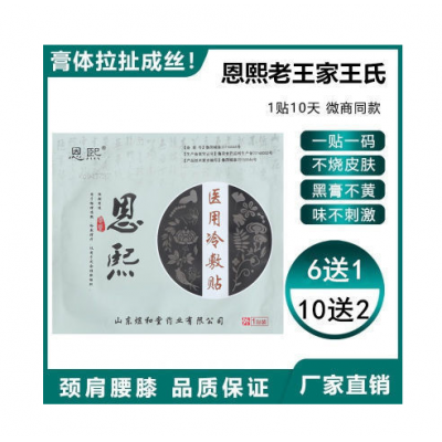 恩熙医用冷敷贴颈椎膝盖腰椎间盘肩周半月板滑膜关节疼痛老黑膏药图2