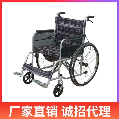 厂家直销折叠轻便老人轮椅残疾人便携式图1