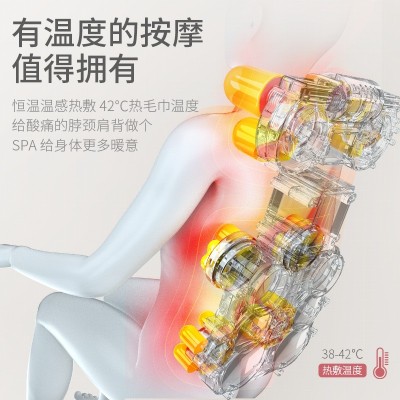 按摩靠垫肩颈腰背颈椎背部加大面积揉捏热敷多功能家用按摩器靠枕图4