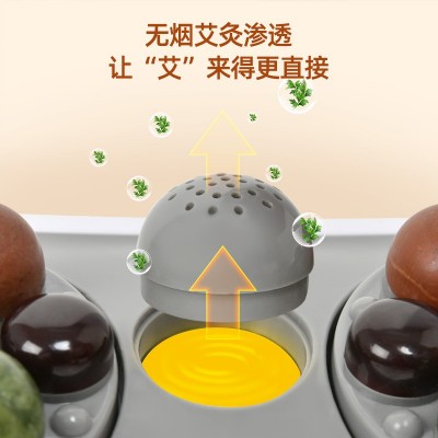 抖音自动砭石揉腹仪腰腹部按摩器揉捏肚子艾灸腰带暖腹瘦肚按摩仪图3
