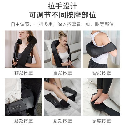 跨境揉捏按摩披肩颈椎按摩器 颈部腰部肩部多功能肩颈热敷按摩仪图2