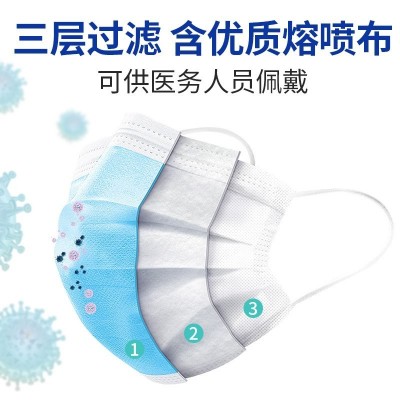 江苏治宇医用外科口罩三层防护正规正品医疗透气防尘图2