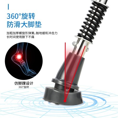 厂家批发 腋下拐杖 减震拐杖 不锈钢单升 铝合金单升 可调节伸缩图2