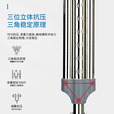 厂家批发 腋下拐杖 减震拐杖 不锈钢单升 铝合金单升 可调节伸缩图4