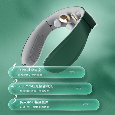 希楠厂家直销护颈仪智能多功能颈椎腰部全身按摩器振动肩颈按摩仪图3