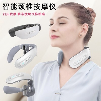 颈椎按摩仪厂家跨境肩颈脉冲护颈仪脖子颈部颈椎按摩器多功能
