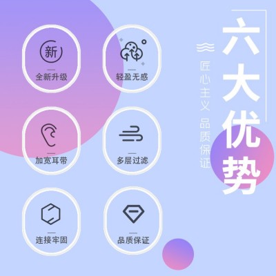 Topwinner2022新款印花3d立体口罩儿童独立装三层含熔喷布不勒耳图2