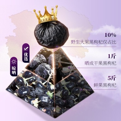 青海特产黑枸杞罐装100g现货黑枸杞大果工厂现货黑果枸杞批发代发图2