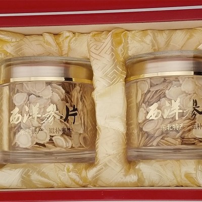 东北三宝长白山西洋参片花旗参礼盒包装软支切片西洋参切片可批发图2
