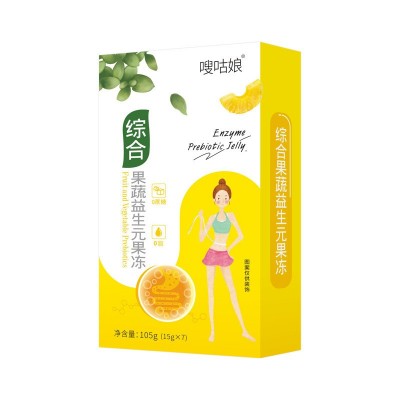 复合果蔬益生元酵素果冻批发加强版正品果味型条形凝胶果冻条代发图5