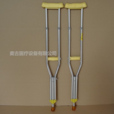 批发腋下医用铝合金拐杖 老人双升拐杖 弹珠调节 助行器坐便椅图2