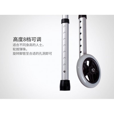 残疾人用品助行器老人老年扶手架步行器轻便折叠康复医用双手拐杖图3