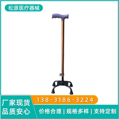 源头供应铝合金手杖老人拐杖古铜色伸缩调节手杖8FAC图2