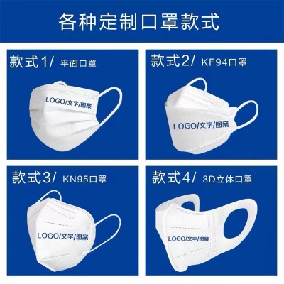 一次性口罩印logo独立包装口罩小批量定 制无纺布熔喷布三层防图2