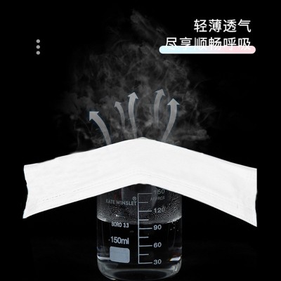 现货一次性口罩纯白色三层防护透气防尘熔喷布挂耳式日用成人口罩图4