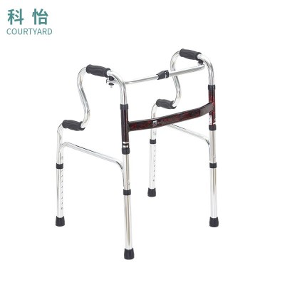 铝合金多功能折叠老人助行器可调节残疾人四脚拐杖康复器现货批发图2