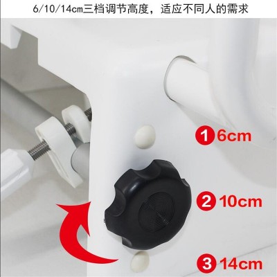 豪华浴室马桶增高器扶手可翻折厕所增高垫卫生间老人安全马桶扶手图4