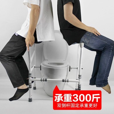 可折叠马桶扶手架老人浴室卫生间厕所防侧翻起身架安全扶手坐便器图2