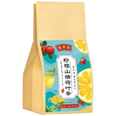 集养源柠檬山楂荷叶茶厂家货源直供养生茶三角包组合茶养代发批发图5