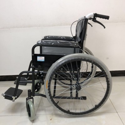 厂家批发轮椅折叠轻便带坐便老年人便携残疾人轮椅车手推代步图3