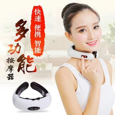 家用颈椎按摩器护颈仪多功能电磁脉冲肩颈理疗仪便携式充电颈椎仪图1
