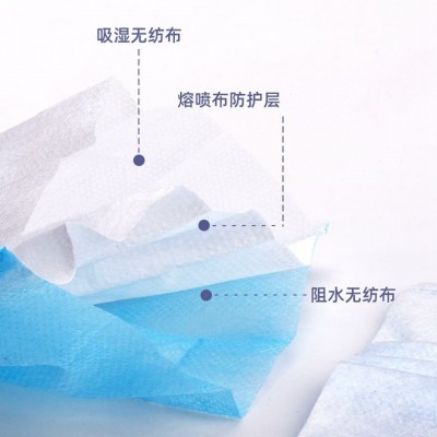 一次性口罩三层防护口罩成人儿童学生小孩独立装含熔喷布厂家批发图3