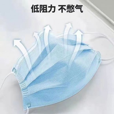 一次性口罩三层防护口罩成人儿童学生小孩独立装含熔喷布厂家批发图2