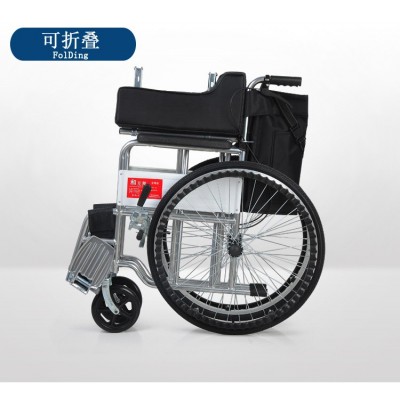 老年人轮椅折叠 带坐便 轻便外出 老年轮椅车 轮椅配件图4