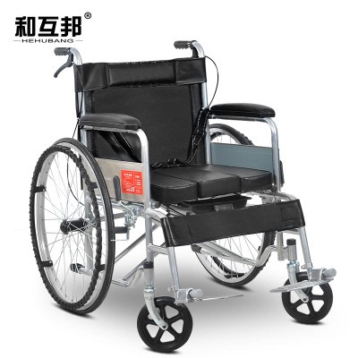 老年人轮椅折叠 带坐便 轻便外出 老年轮椅车 轮椅配件图3