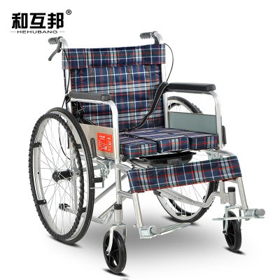 老年人轮椅折叠 带坐便 轻便外出 老年轮椅车 轮椅配件图5