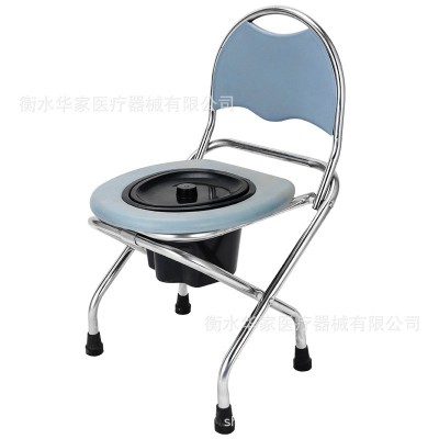 可折叠孕妇坐便椅老人不锈钢坐便器蹲厕椅简易便携马桶坐便凳家用图5