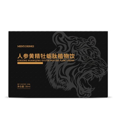男性植物饮品 人参蛹虫草黄精肽雄花鹿鞭饮男士口服液30ml*6瓶/盒图3