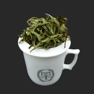 【欧盟有机绿茶】出口银毫毛峰绿茶广西白毫茶树高香绿茶散装图2