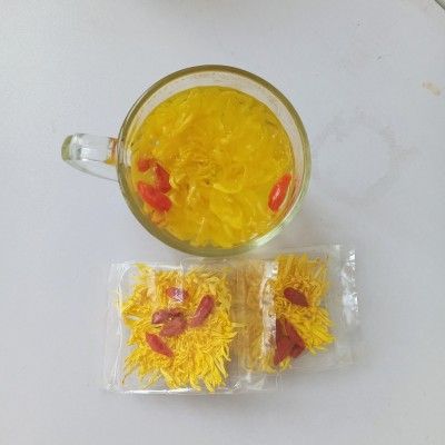 菊花枸杞茶金丝皇菊大朵黄菊花宁夏枸杞独立包装图4