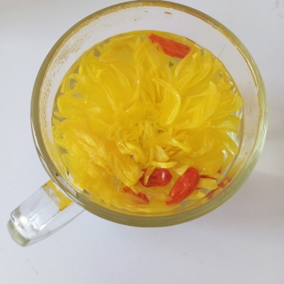 菊花枸杞茶金丝皇菊大朵黄菊花宁夏枸杞独立包装图2