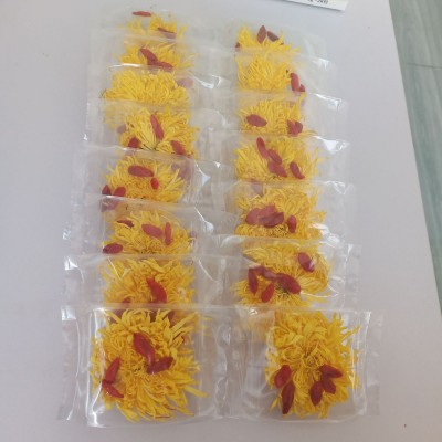 菊花枸杞茶金丝皇菊大朵黄菊花宁夏枸杞独立包装图3