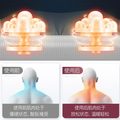 Tolike肩颈椎按摩器仪颈部腰部肩部背部揉脖子热敷枕头多功能全身图3