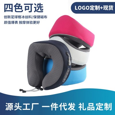 厂家直销c型按摩枕肩颈按摩仪器护颈睡眠枕揉捏加热震动U型按摩枕图1
