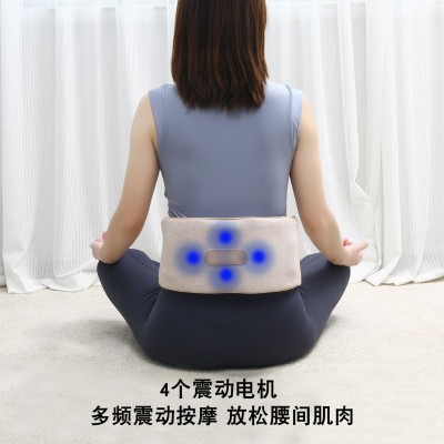 气囊牵引腰部按摩器热敷震振动护腰椎按摩器理疗仪空气压按摩腰带图5