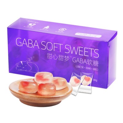 GABA睡眠软糖助入睡水果味夹心软糖 伽马氨基丁酸软糖胶原蛋白图5