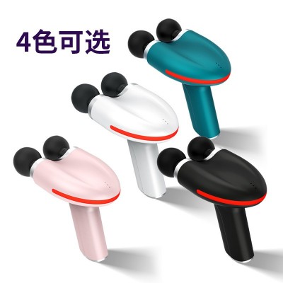 2022新品跨境精品放松按摩器电动经膜枪肌肉器双头mini便携筋膜枪图5