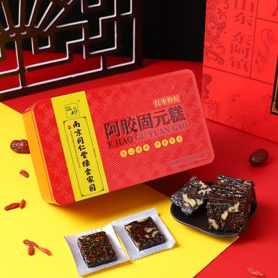 南京同仁堂绿金家园阿胶固元糕500g红枣枸杞味图3