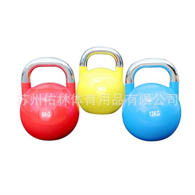 全钢竞赛竞技壶铃 钢制烤漆 厂家 kettlebell