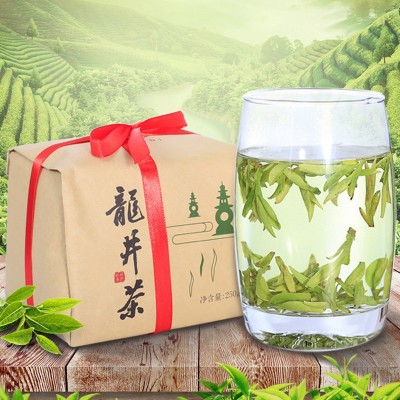 龙井绿茶叶2022新茶明前绿茶春茶批发散装纸包浓香
