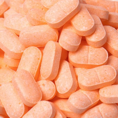 橙味维生素C咀嚼口含片补充维他命CVC片装批发各种花茶图5