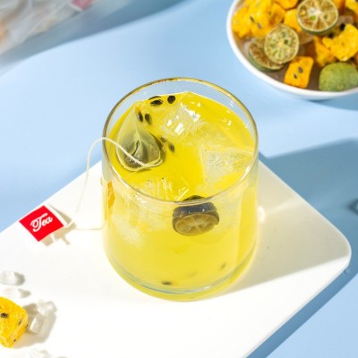 金桔百香果茶水果茶茶包青桔柠檬茶冷泡茶袋装25包三角包抖音同款图4