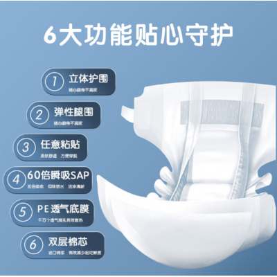 老年人一次性尿不湿成人纸尿裤L/XL8片 产妇成年男女失禁拉拉裤图3