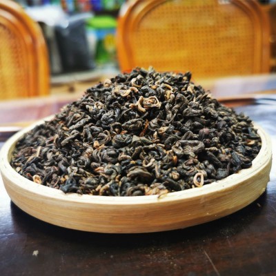 螺型红茶叶150g功夫泡蜜香型广西凌云茶叶黄金螺叶芽性价比高批发
